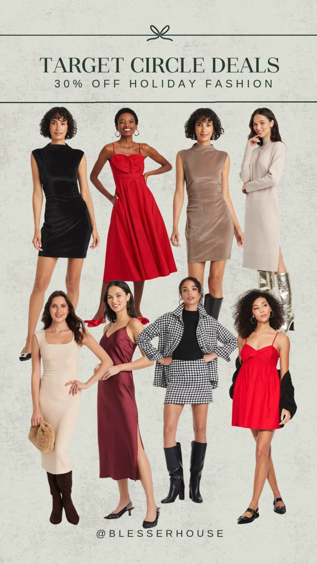 30% off Festive Dresses! 

Target circle, black friday, christmas dress, red dress, burgundy dress, satin, velvet, jumper, knew high boots, new years eve 

 #LTKCyberWeek #LTKHoliday