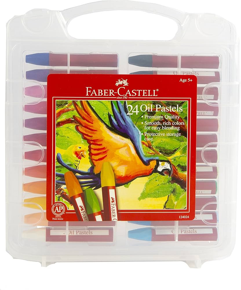 Faber-Castell Blendable Oil Pastels In Durable Storage Case- 24 Vibrant Colors - Non-Toxic Pastel... | Amazon (US)