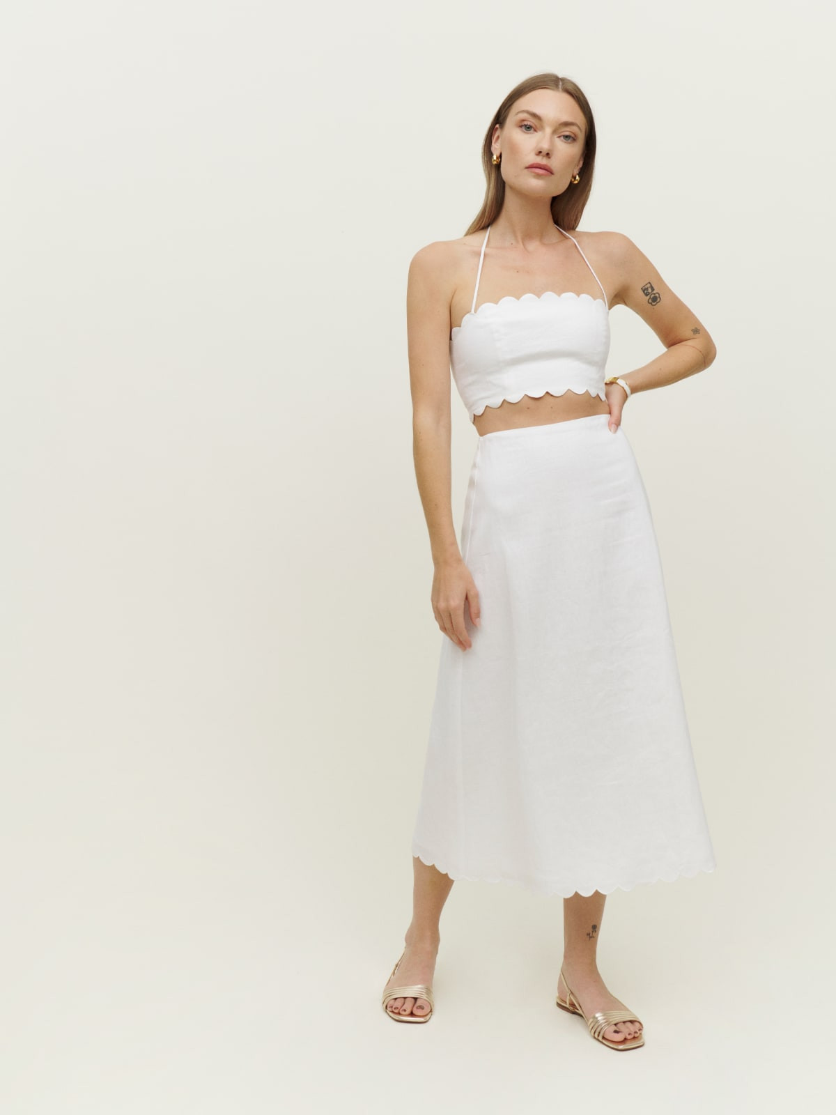 Yvonne Linen Two Piece | Reformation (Global)