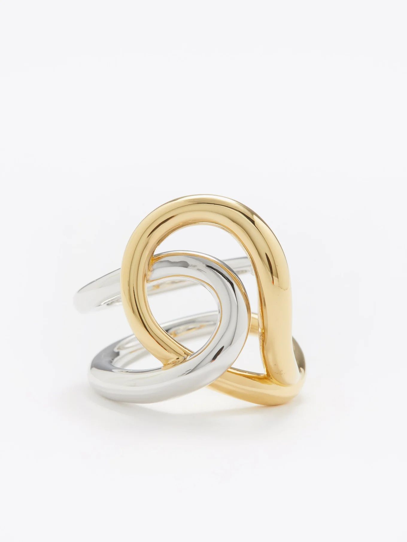 Blaue 18kt gold-plated & silver ring | Charlotte Chesnais | Matches (UK)