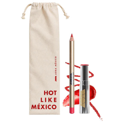 ACARÍCIAME MÁS Chili-infused Solid Lip Serum & HÁBLAME Longwear Lip Liner Duo
