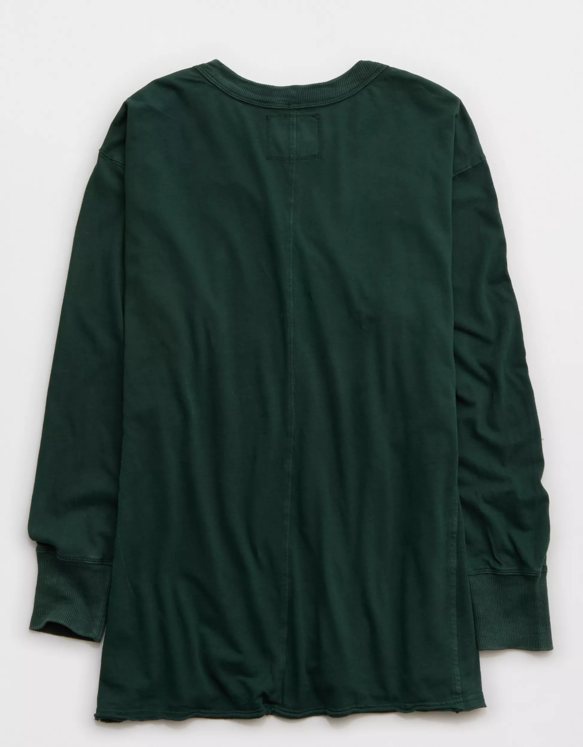 Aerie Cozy Long Sleeve Oversized Boyfriend T-Shirt | Aerie