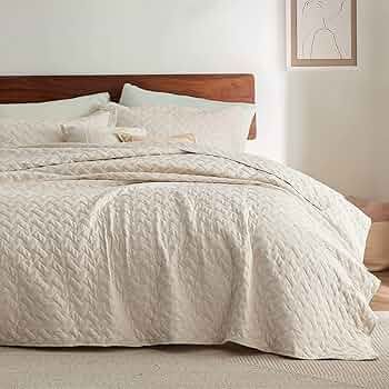 Bedsure California King Quilt Set - Lightweight Summer Quilt Cal King - Beige Bedspread Californi... | Amazon (US)