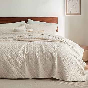 Bedsure California King Quilt Set - Lightweight Summer Quilt Cal King - Beige Bedspread Californi... | Amazon (US)