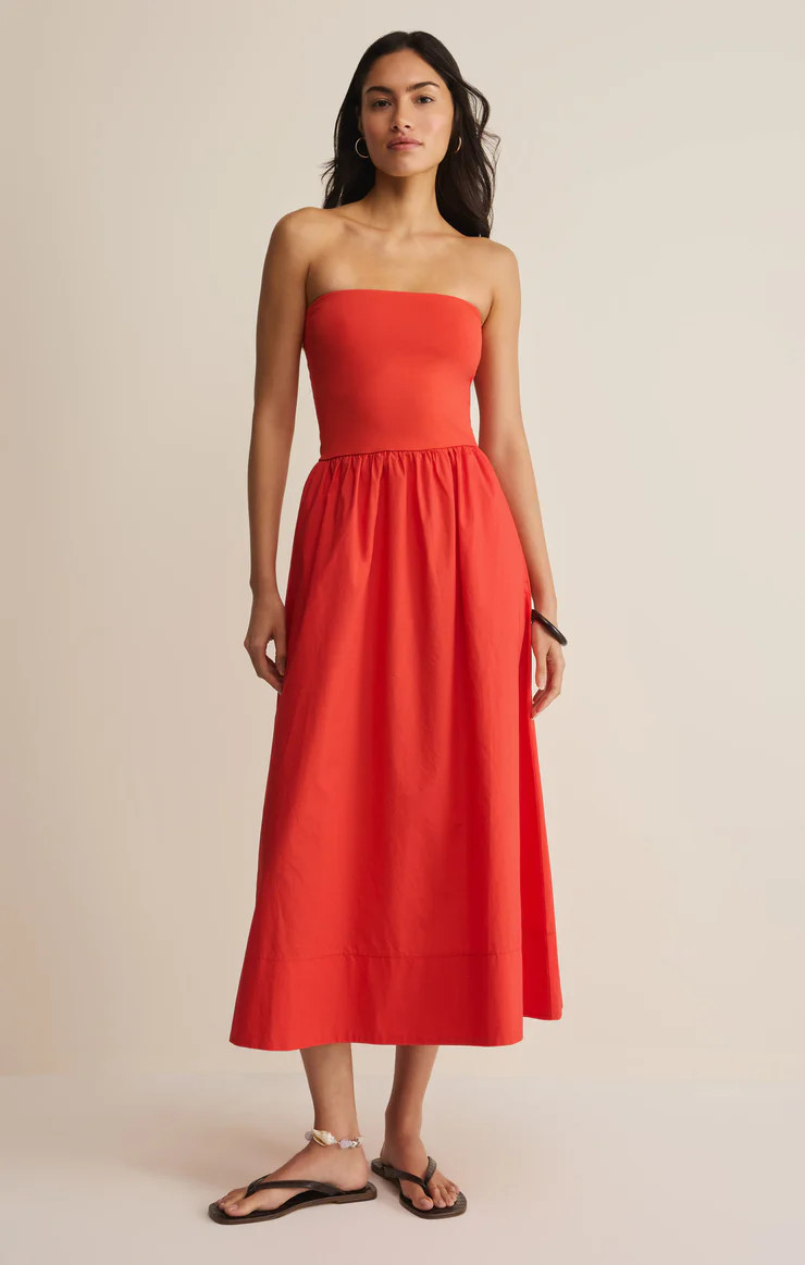 Sunsought Strapless Midi Dress | Z Supply