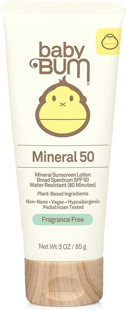 Sun Bum Baby Bum SPF 50 Sunscreen Lotion with Mineral UVA/UVB Face and Body Protection for Sensit... | Amazon (US)