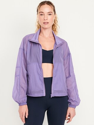 Nylon Performance Zip Jacket | Old Navy (US)