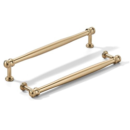 khtumeware 10 Pack 10inch(256mm) Hole Center Champagne Bronze Cabinet pulls Honey Bronze Solid Heavy-Duty Tradition Kitchen Cabinet Handle Cabinet Hardware for Dressing Table Bathroom Pull | Amazon (US)
