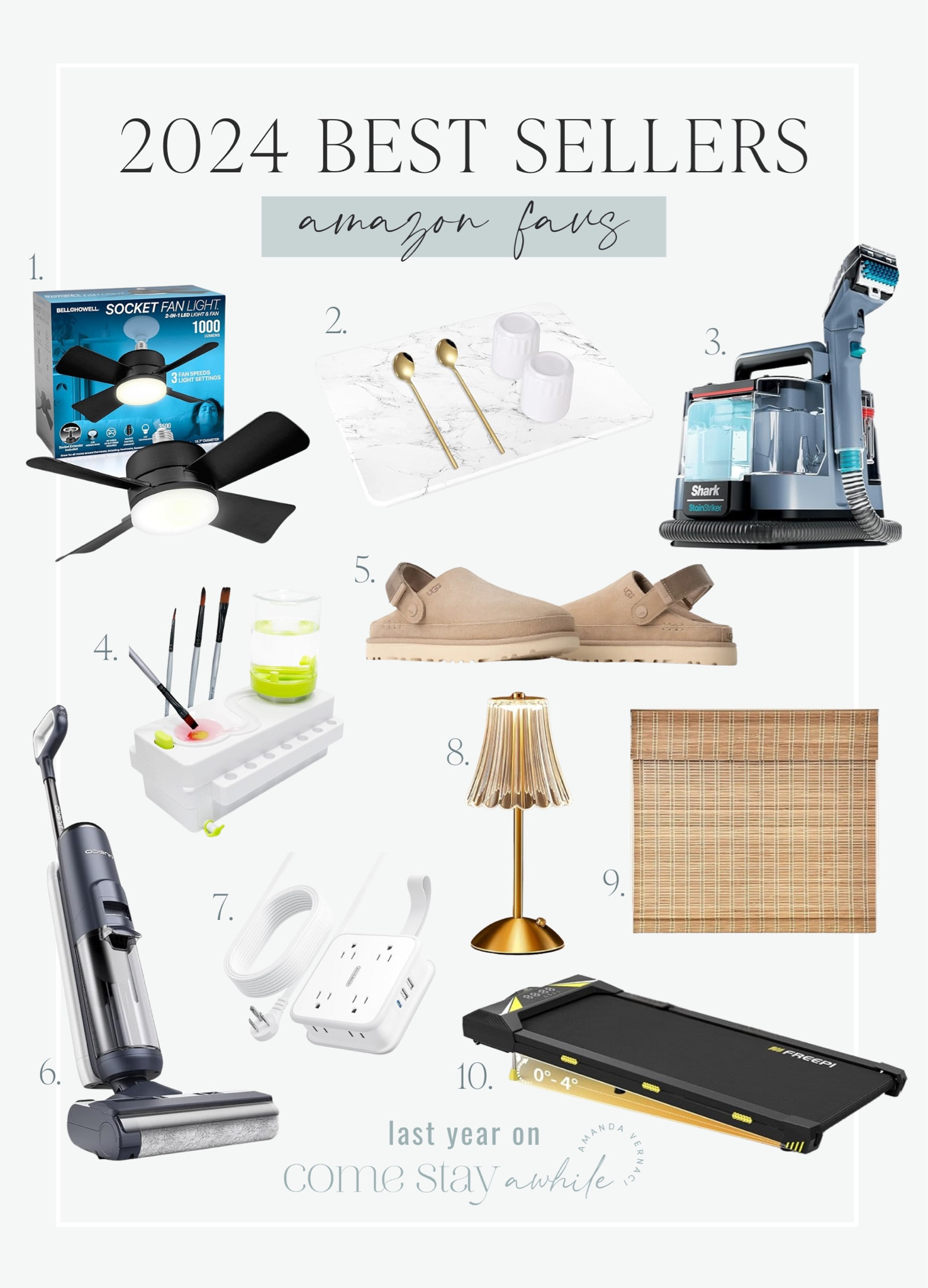 Linked all my 2024 Amazon best sellers for you here! 🫶🏼✨

Best Sellers | Follower Favs | Amazon Finds

Come Stay Awhile, Amanda Vernaci