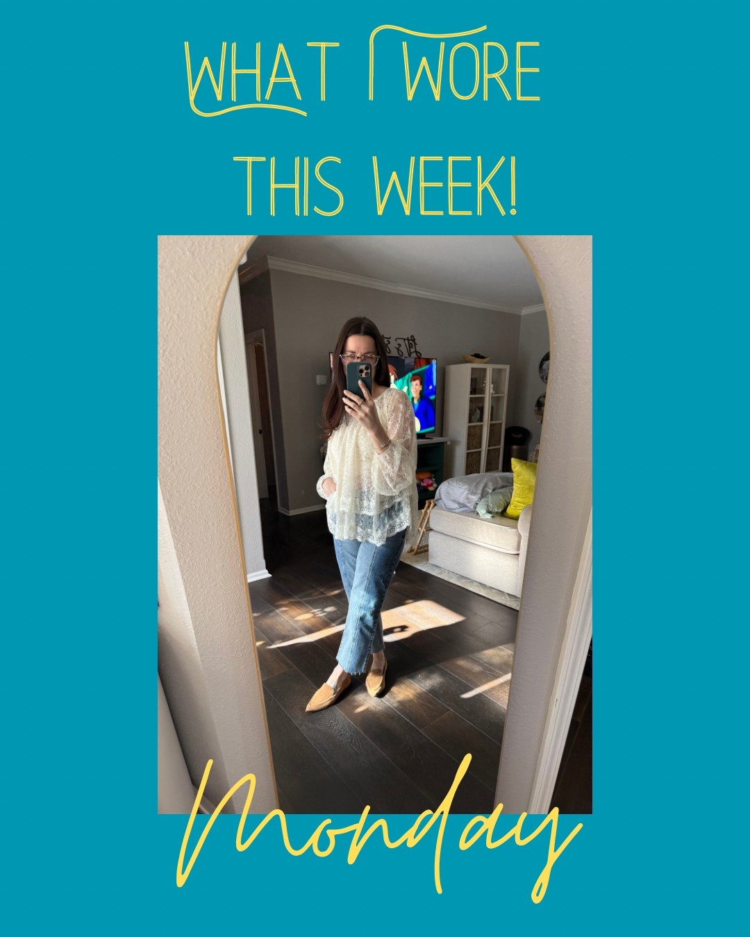 Monday felt like it needed something a little extra!  I love this top - it is so flowy and feminine!  The back is tied with bows all the way down it! 

#LTKOver40 #LTKStyleTip #LTKPetite