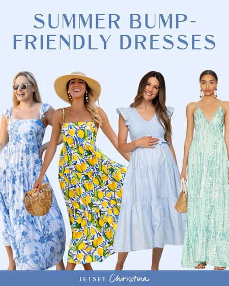 Stay stylish and comfortable this summer with our chic bump-friendly dresses! 🌞👗 #SummerMaternityDresses #BumpStyle 

#LTKStyleTip #LTKTravel #LTKBump