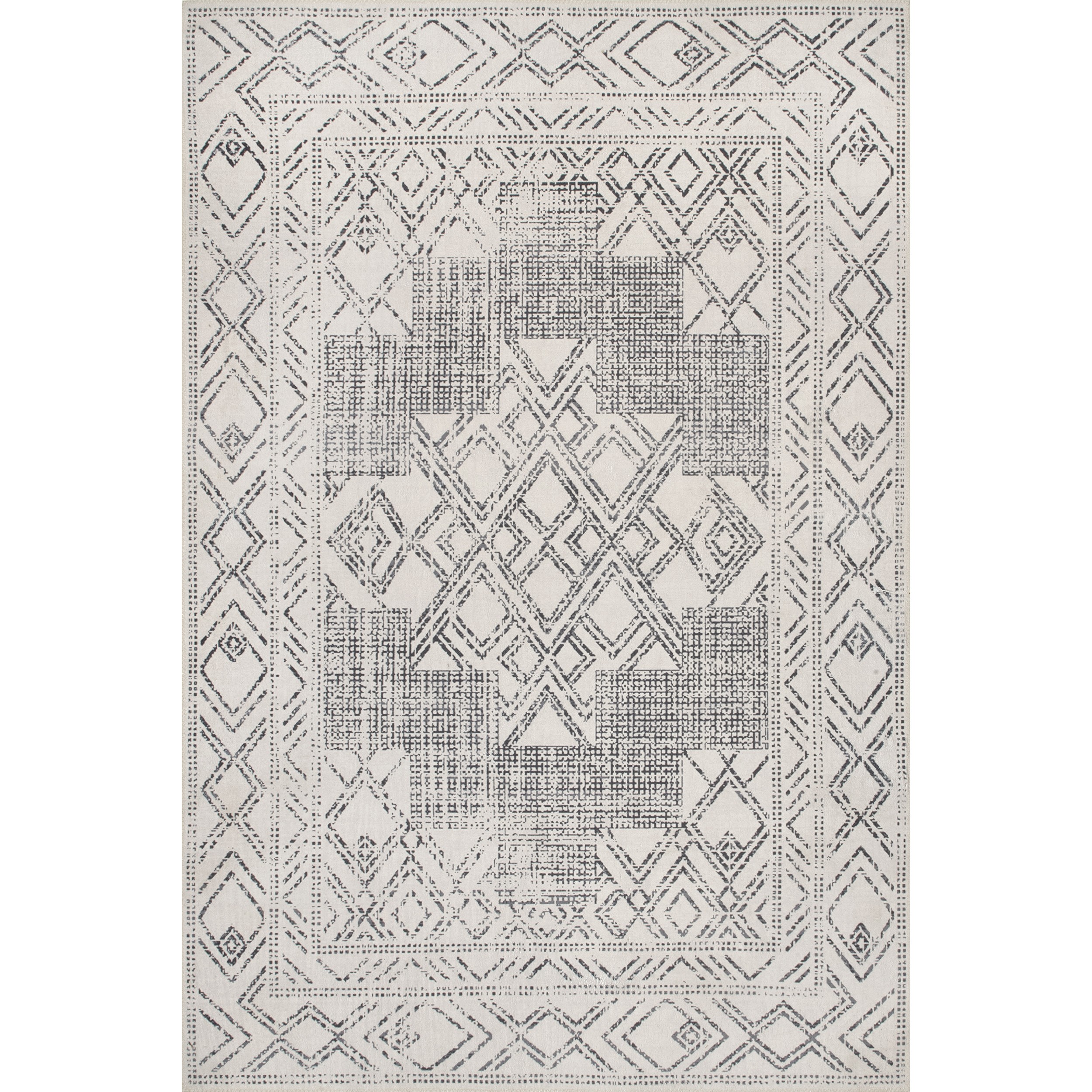 nuLOOM Mia Machine Washable Geometric Medallion Area Rug | Walmart (US)