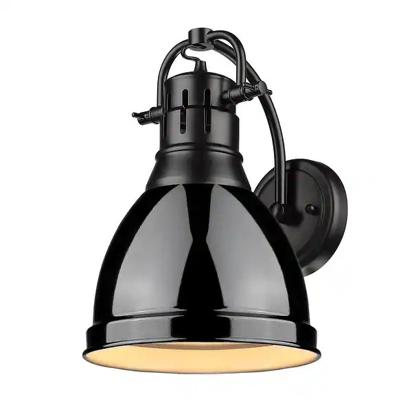 Golden Lighting Duncan Single Light 13" Tall Bathroom Sconce - Bed Bath & Beyond - 38071785 | Bed Bath & Beyond