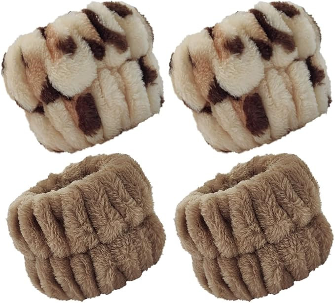 2 Pairs Wrist Washband for Women Washing Face, Wrist Spa Washband Absorbent Wristbands, Prevent L... | Amazon (US)