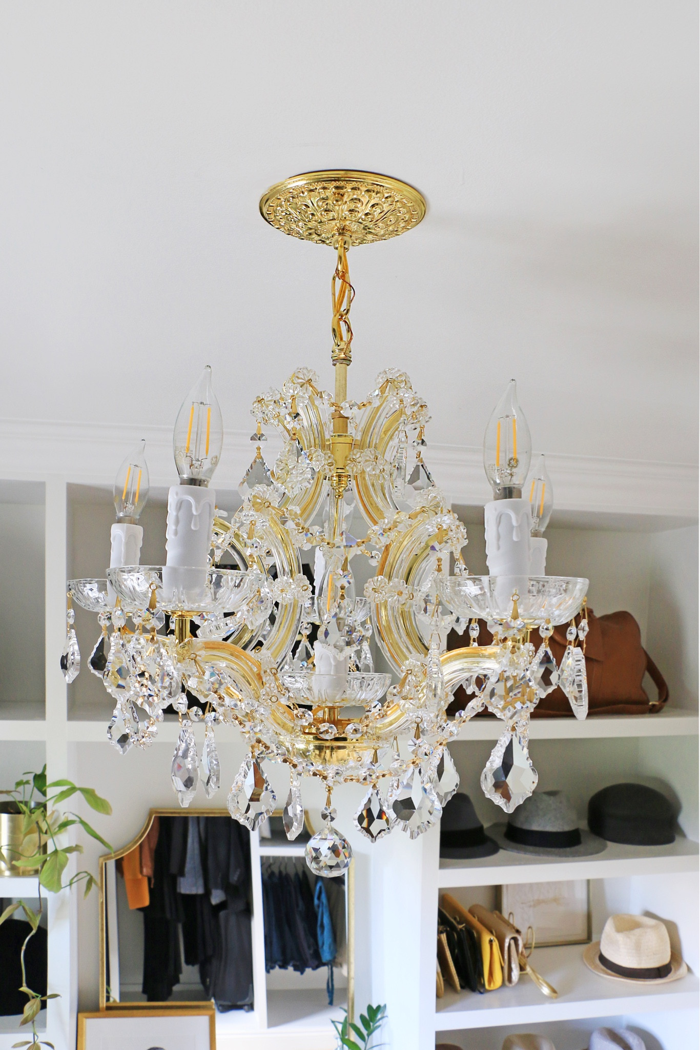 Elegant chandelier | Available with a shade or leave the shade off to enjoy it fully

#LTKHome