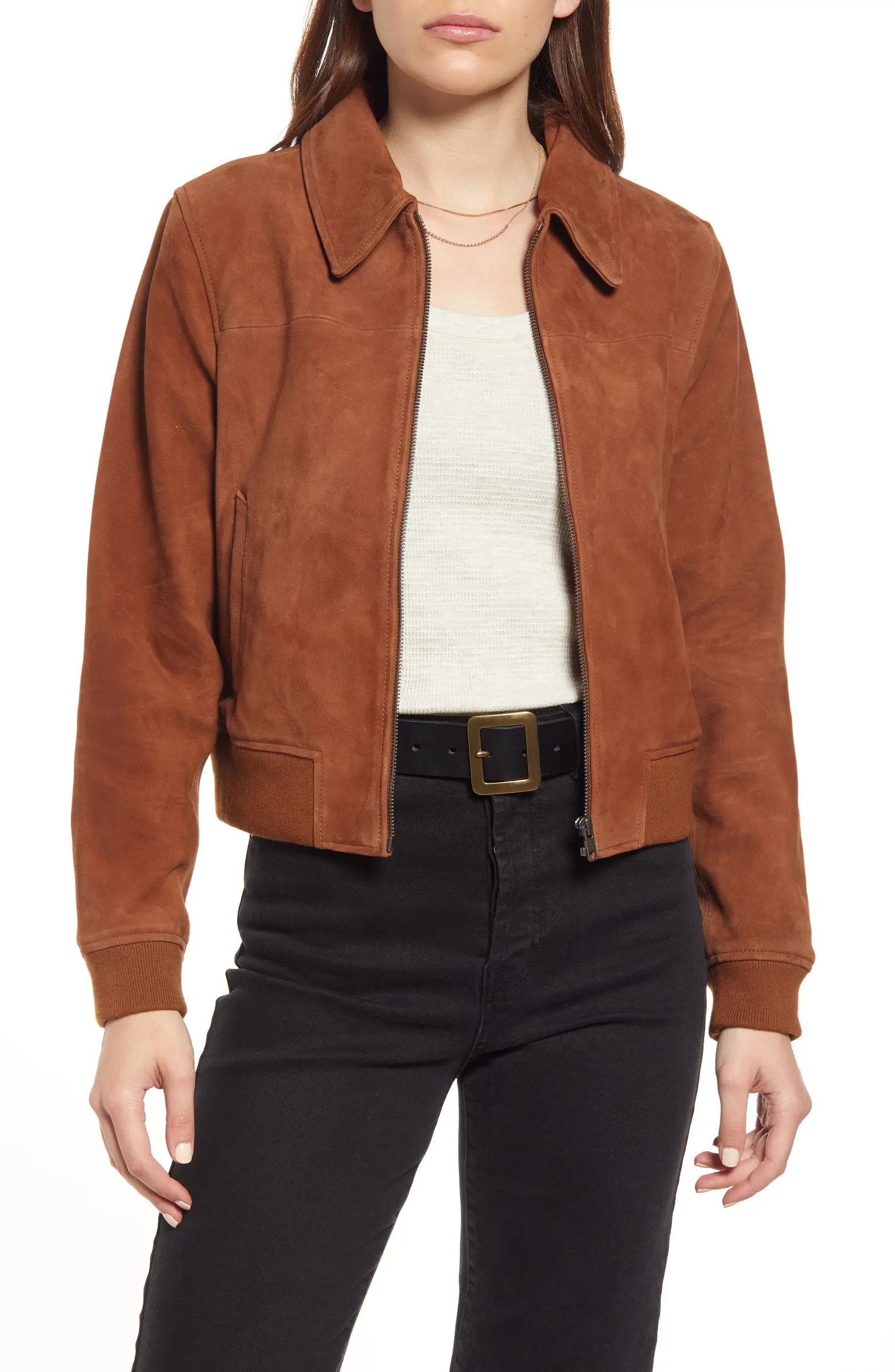 Suede Bomber Jacket | Nordstrom
