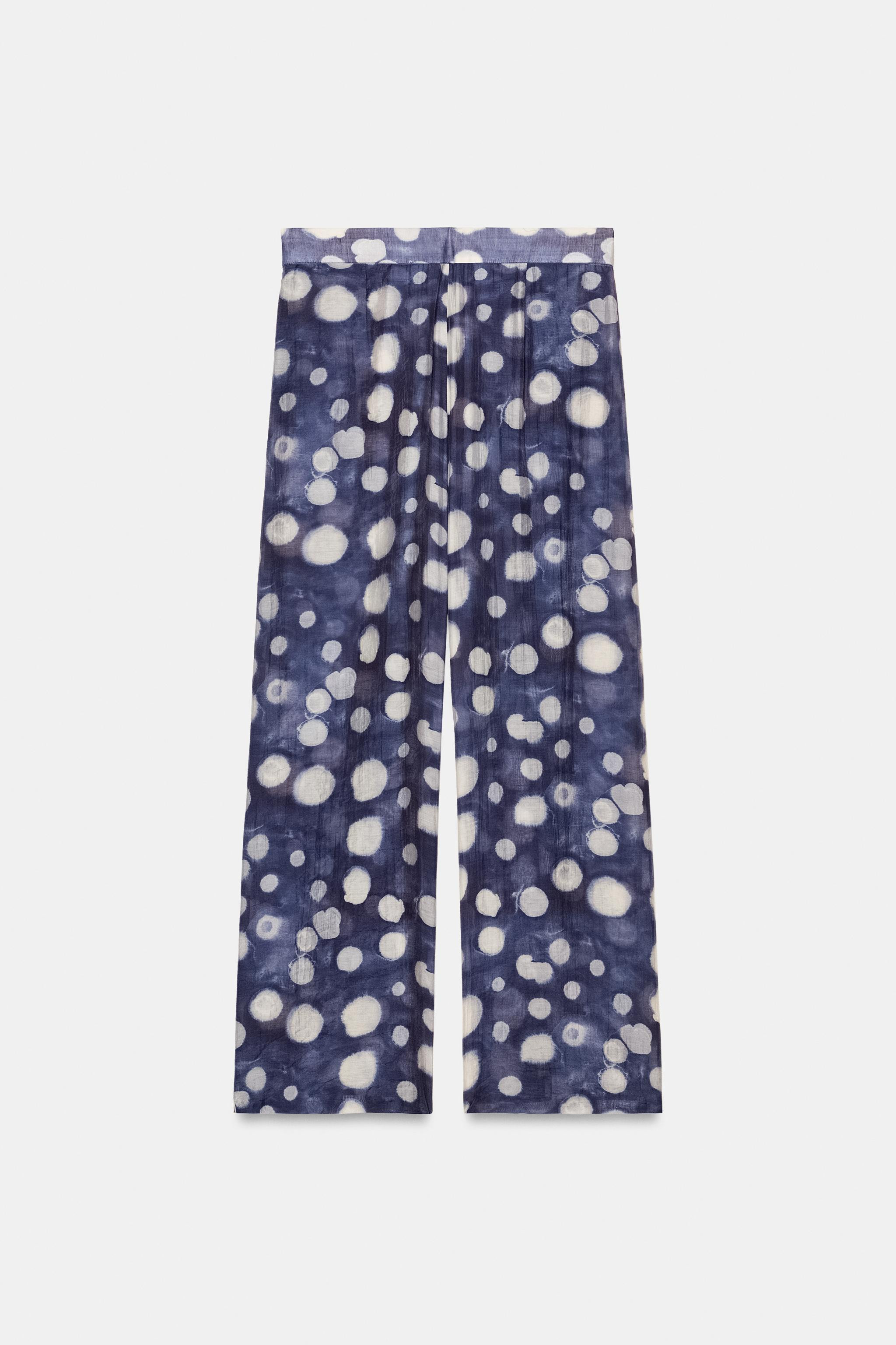 ZW COLLECTION POLKA DOT PANTS | Zara Canada