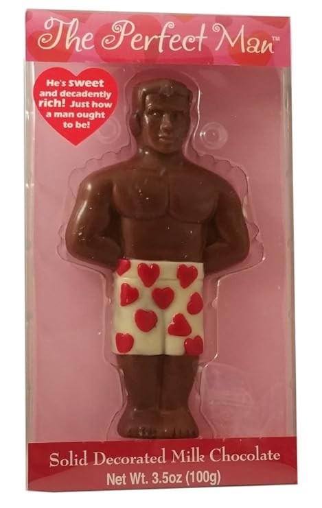 The Perfect Man 3.5 OZ Solid Milk Chocolate Man | Amazon (US)