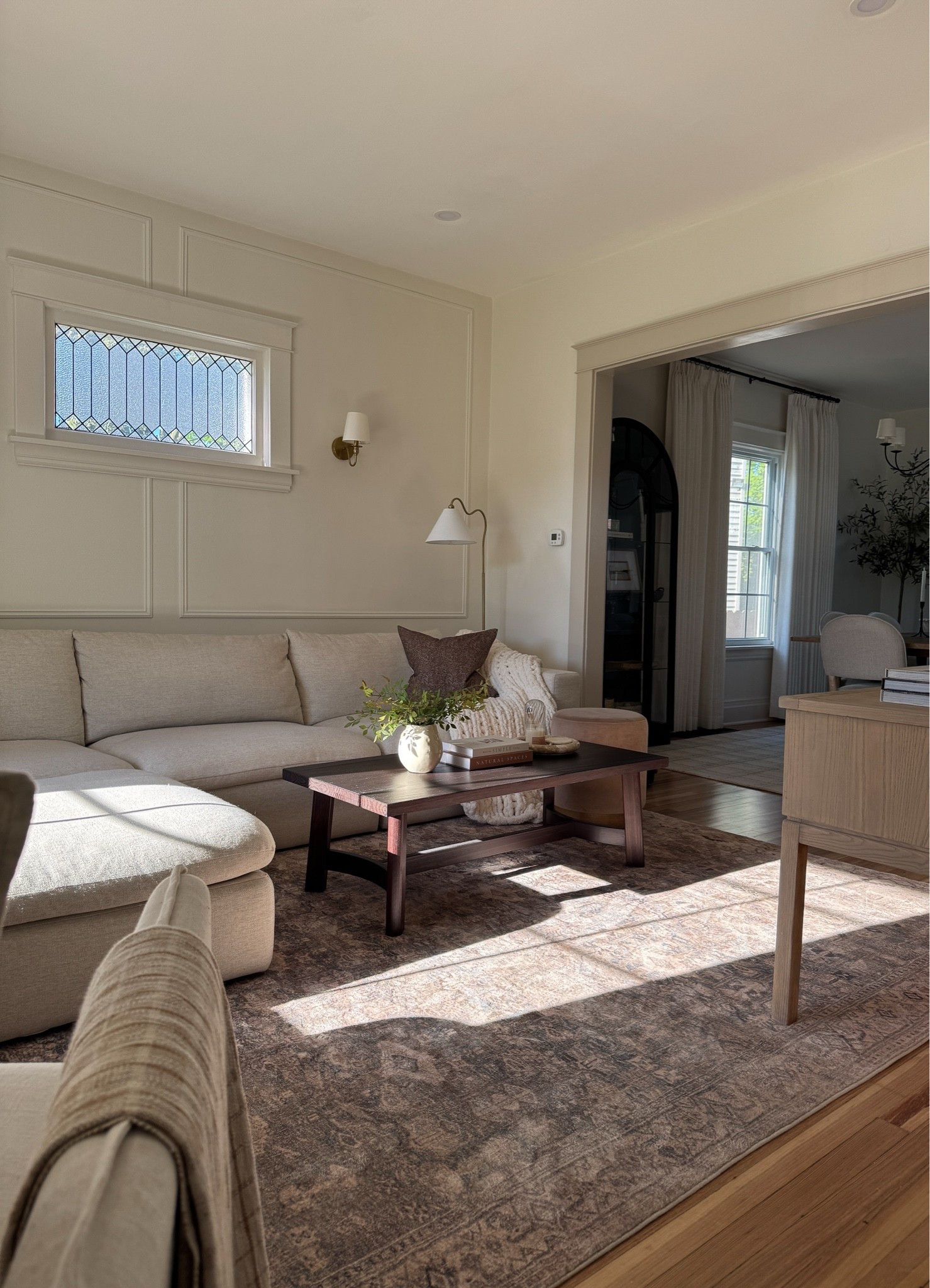 This rug created the perfect contrast in this space! On sale right now and SO soft. The stock photo is awful but this picture is true to color.

#LTKHome