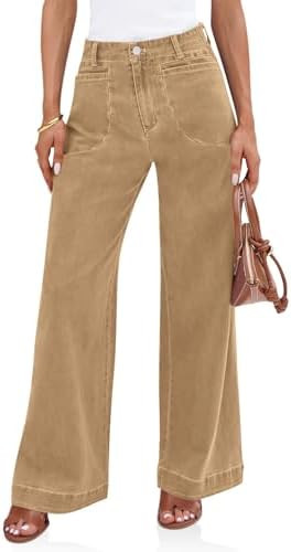 Cicy Bell Womens Wide Leg Jeans High Waisted Baggy Denim Pants | Stretchy, Loose Fit, With Pocket... | Amazon (US)
