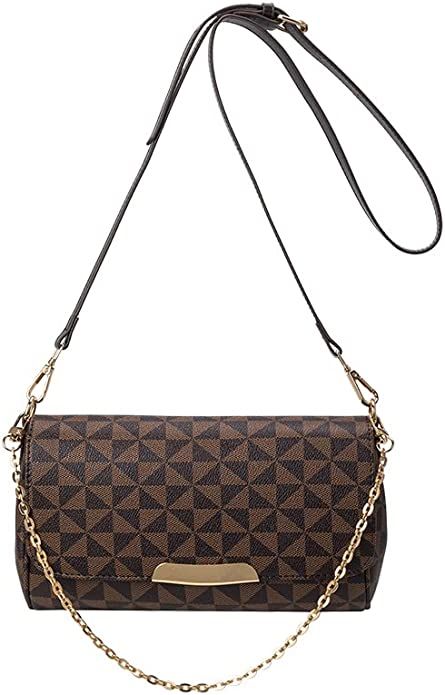 Women's Crossbody Bags CHENFANS Fashion Chain Bags Classic Casual Clutches Envelope Shoulder Bags... | Amazon (US)