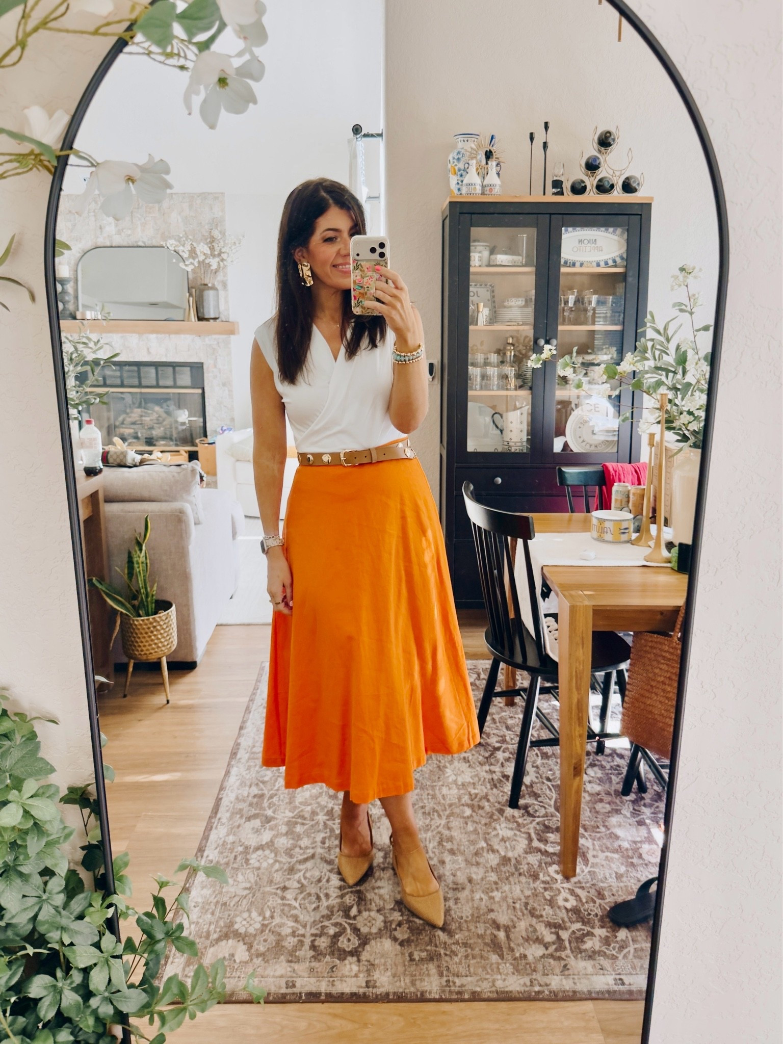 Work outfit of the day
In a medium wrap top
Medium linen skirt

#LTKMidsize #LTKTall #LTKWorkwear