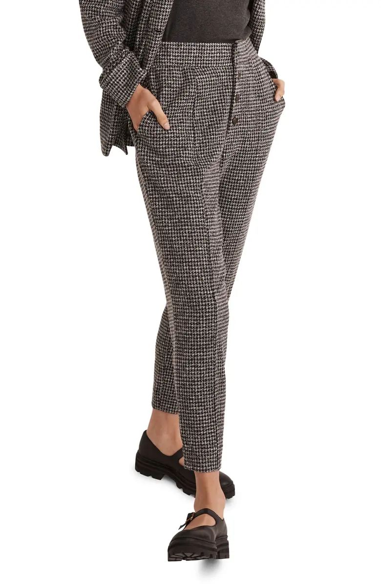 Women's Huston Houndstooth Check Knit Button Front Pants | Nordstrom