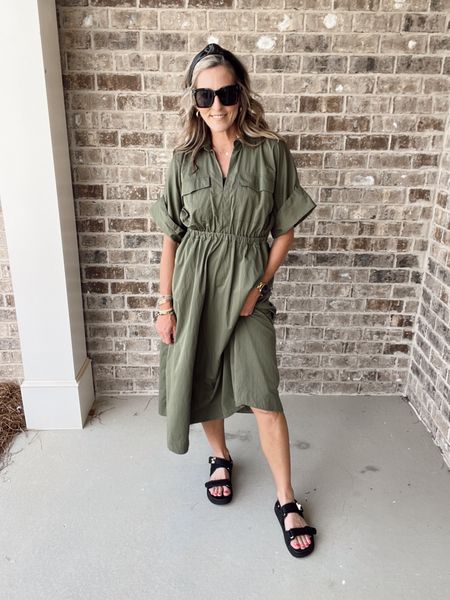 Summer’s hottest trend - Utility dresses - this one sold out quick but I linked an identical one from Abercrombie - perfect fit for summer 🔆

#LTKstyletip #LTKworkwear #LTKfindsunder50