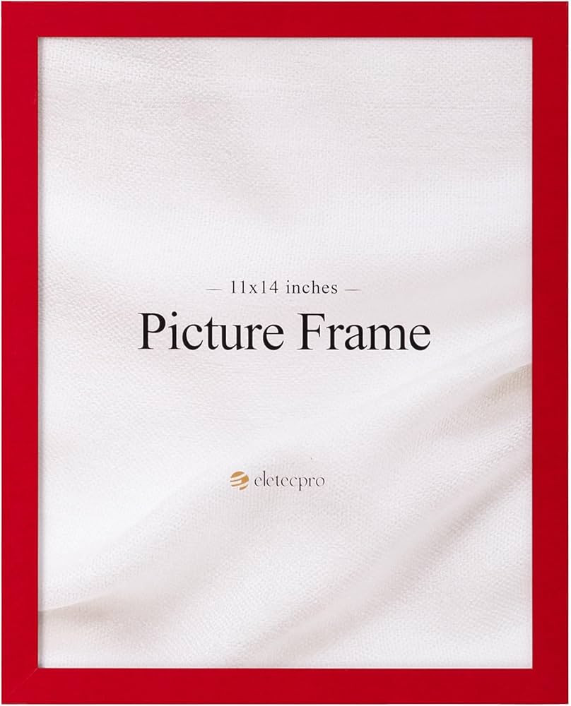 eletecpro 11x14 Picture Frame, Made of Sturdy Engineered Wood with Clear Acrylic, Colourful Frame... | Amazon (US)