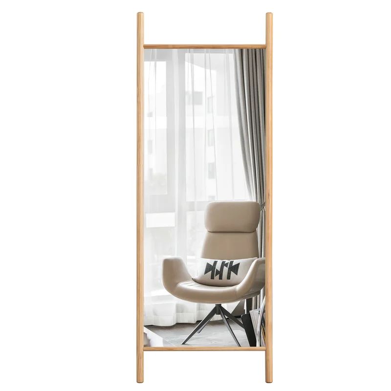 Elio Rectangle Wood Mirror | Wayfair North America