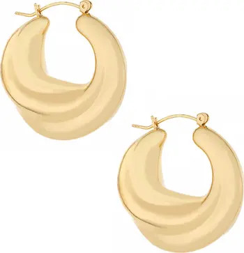 Ettika Crescent Swirl Hoop Earrings | Nordstrom | Nordstrom