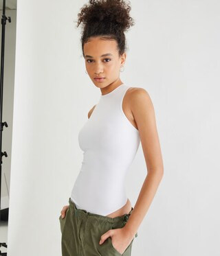 Seriously Soft Sculpt High-Neck Bodysuit | Aeropostale