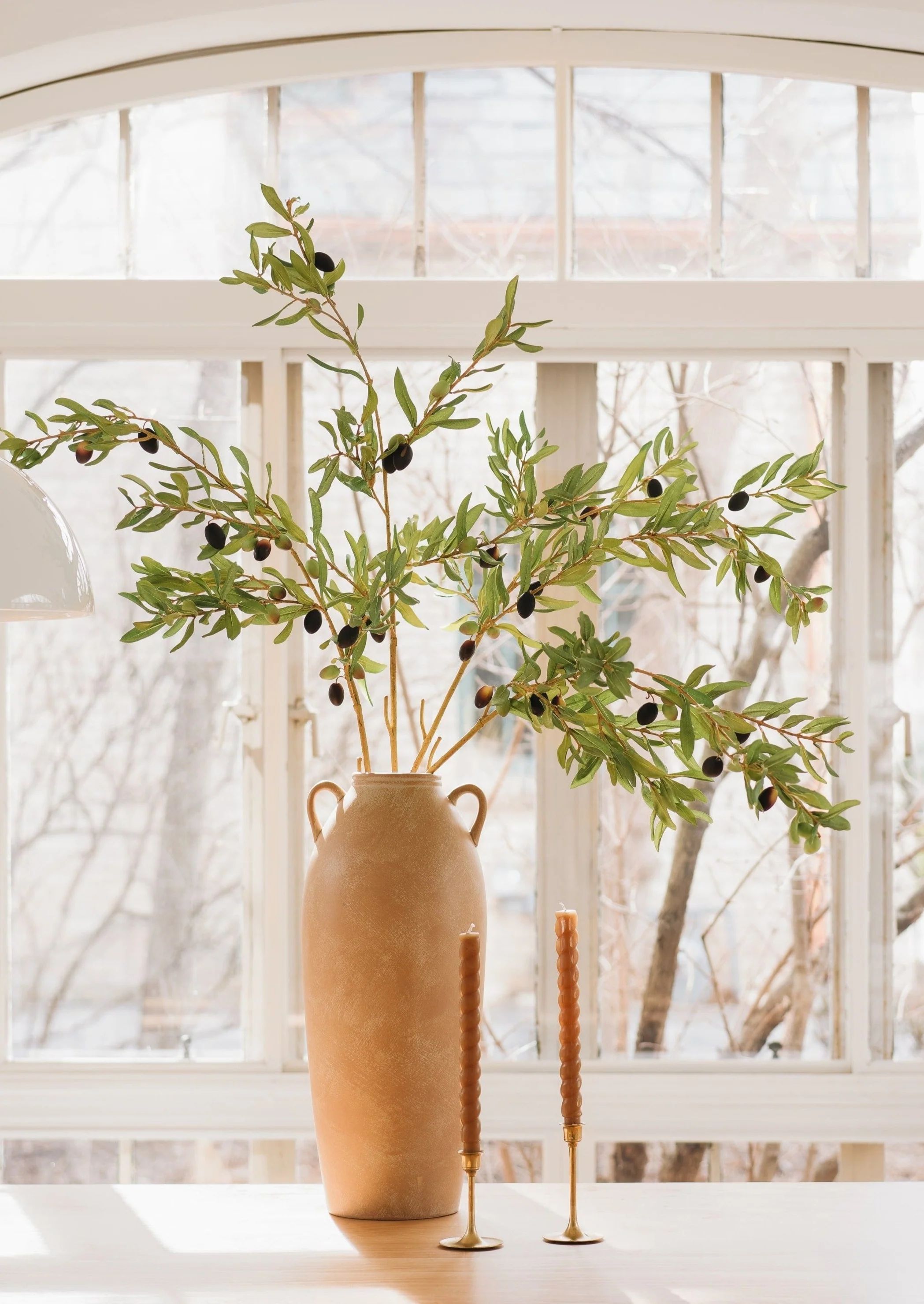 Artificial Olive Leaf Branch - 46" | Afloral