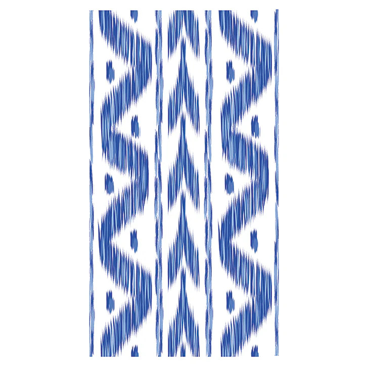 Blue Ikat Paper Dinner Napkins / Guest Towels | Lucy Grymes Designs