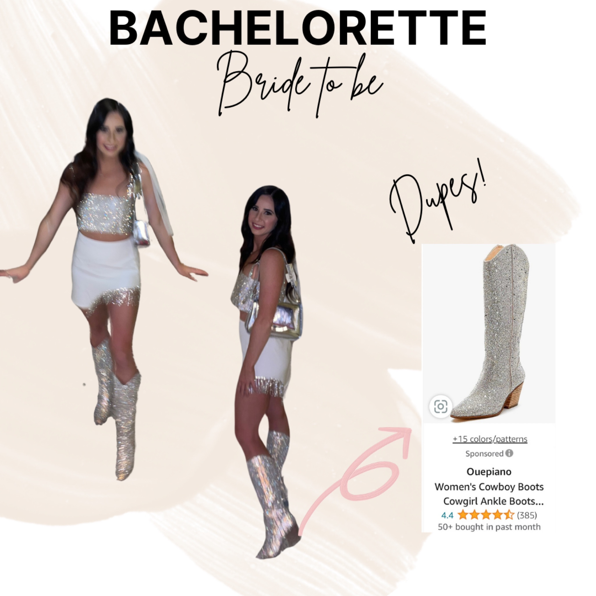 Bachelorette outfit for the bride! Sparkles and sequins are a must!

Sparkle boots
White skirt
Sequin crop top
Bachelorette Bride to be
Sequins Metallic
Fringe skirt
Wife to be
Bride outfit

#LTKstyletip
#LTKfindsunder100
#LTKparties
#LTKstyletip #LTKwedding
#LTKparties