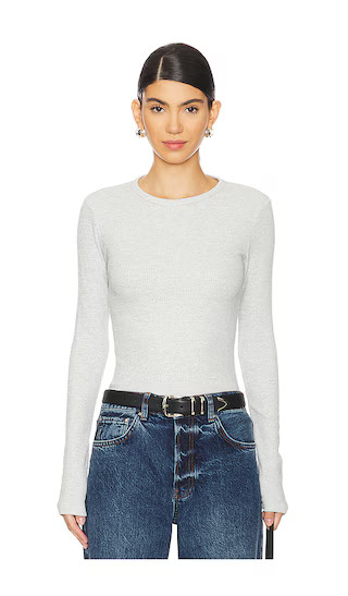 Delphi Slim Tee in Brushed Grey Heather | Revolve Clothing (Global)