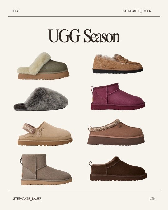 UGG season is back and better than ever 🩶



UGG boots, UGG season, cozy fall outfit, fall shoe favorites, UGG outfit inspo, casual fall look, everyday fall outfit, neutral fall style, fall capsule staples, comfy outfit ideas, winter shoe staples, cold weather favorites, UGG must-haves, cozy girl era, fall fashion finds, cozy essentials, fall outfit inspo, casual cozy outfit, wardrobe staples, neutral outfit inspo, UGG Minis, UGG Ultra Minis, UGG Tazz, UGG Tazz Platform, UGG Classic Mini, UGG Classic Ultra Mini, UGG Classic Short, UGG Disquette, UGG Tasman, UGG Cozy Slippers, UGG Classic Platform, UGG Classic Maxi Mini, UGG Ascot, UGG Scuffette II, UGG Neumel, UGG Classic Boot, UGG Ultra Mini Platform, UGG Tazz LTA, UGG Classic Dipper.

#LTKHoliday #LTKShoeCrush #LTKGiftGuide