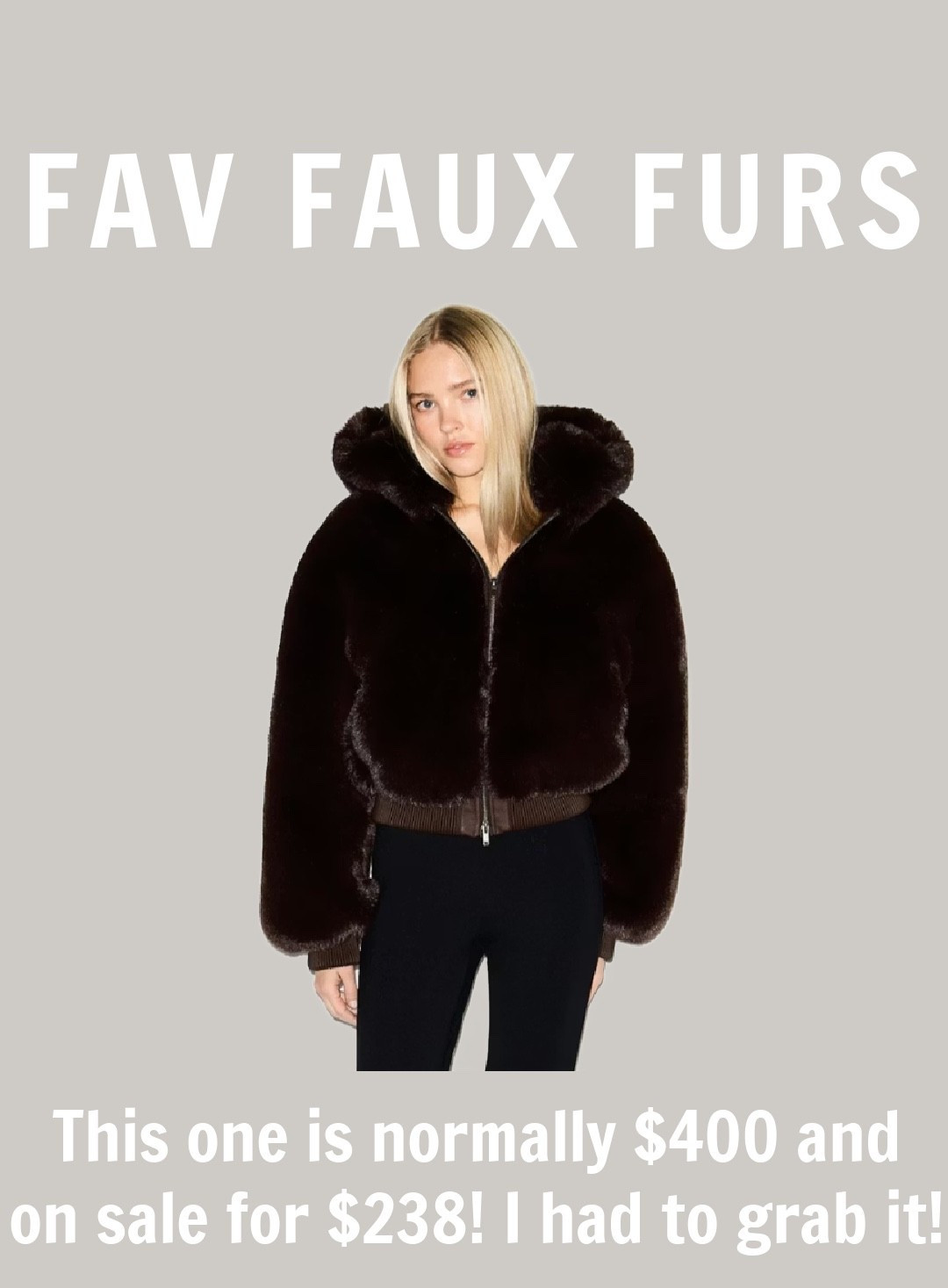 This faux fur jacket is on super sale right now, I had to grab it!! 

#LTKootd #LTKSeasonal