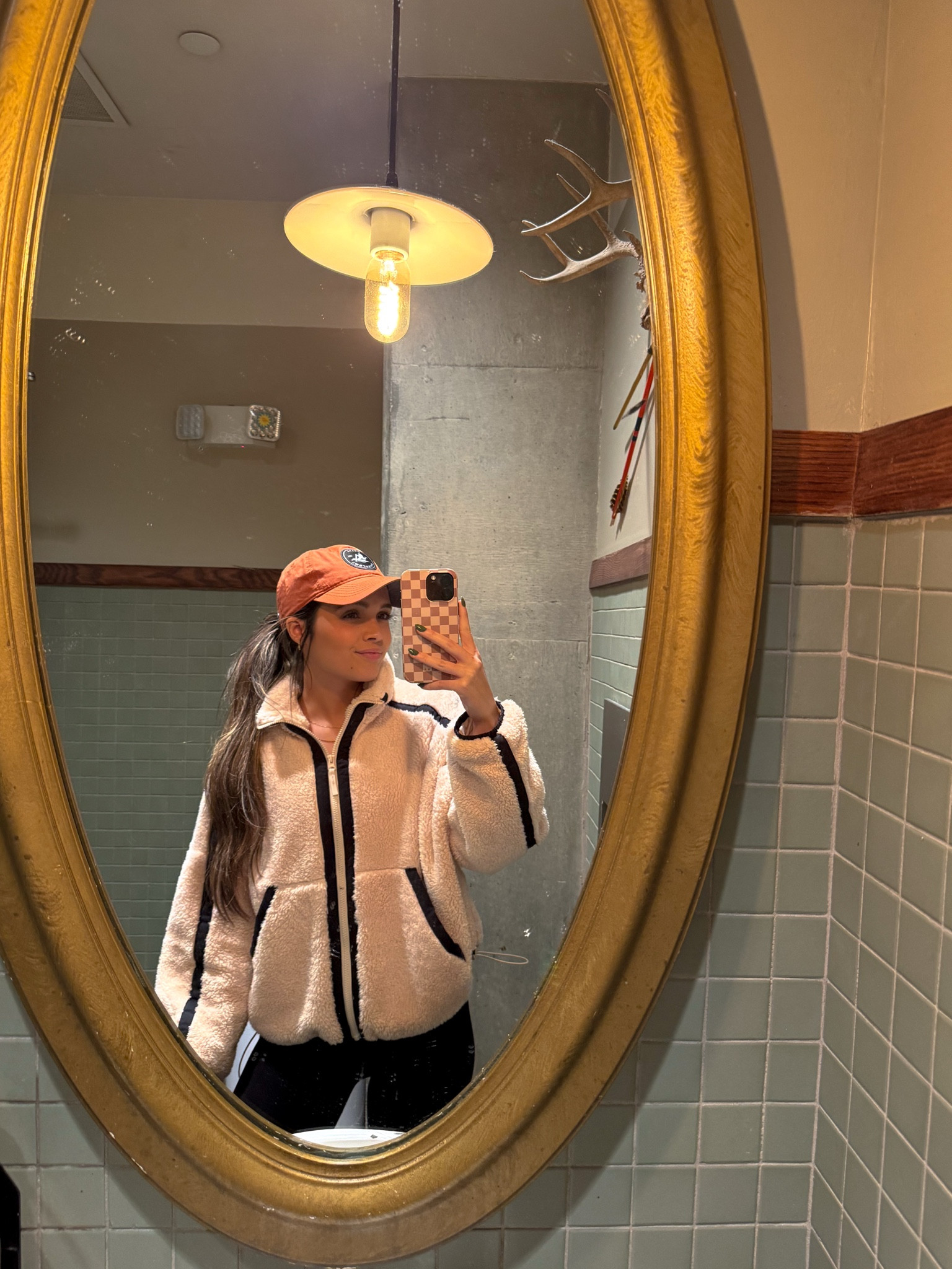 Comfy Sherpa line jacket! Perfect for running errands on a cold day. I sized up to a large for an oversized looheart

#LTKFitness #LTKActive #LTKSeasonal