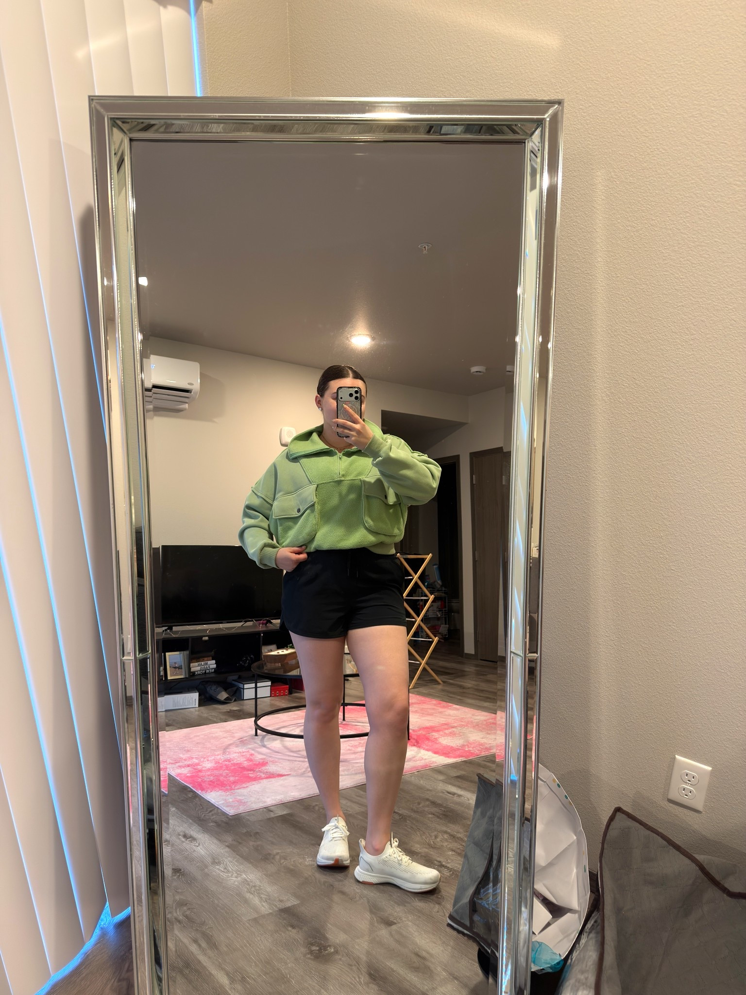 Comfy spring workout outfit! Featuring a great sporty saint patricks day look 🍀

I’m wearing a M sweatshirt and shorts with size 9 sneakers 

#LTKfitnessgoals #LTKMidsize #LTKootd