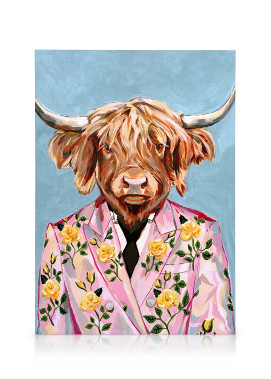 Heather Perry - Artsy Cow Canvas | Desenio