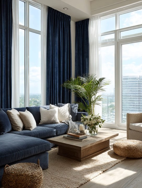One of the easiest ways to add bold color to a room isn't paint. It's velvet curtains.

If you've been thinking about adding navy, burgundy, emerald, teal, taupe, or rich brown to your home but aren't ready to commit to painted walls, here's one of our favorite interior designer secrets.

Floor-length velvet curtains.

Velvet absorbs color in a way few fabrics can. It gives every shade more depth, richness, and elegance while adding beautiful texture that instantly elevates the room.

The best part? You don't need dramatic floor-to-ceiling windows.

This works with almost any window size. Simply hang the curtains high and let them extend to the floor. The room instantly feels taller, more luxurious, and beautifully finished.

Pair rich velvet curtains with neutral walls, natural wood furniture, indoor greenery, and soft layered lighting, and you've created a timeless look that feels colorful without overwhelming the space.

We've curated velvet curtains in navy, burgundy, emerald, teal, taupe, and rich brown so you can find the perfect color for your home.

Because sometimes the easiest way to transform a room isn't painting the walls. It's dressing the windows beautifully.

#VelvetCurtains #LivingRoomDecor #HomeDecor #InteriorDesign 

 #LTKHome