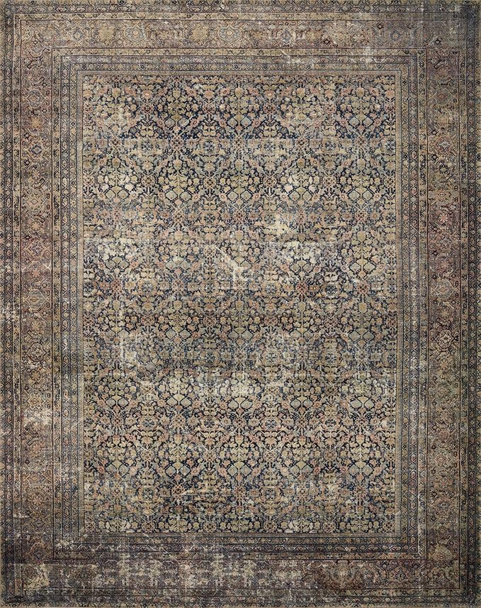 Loloi Amber Lewis Morgan Collection MOG-03 Denim/Multi 9'-6" x 13'-6" 38" Thick Area Rug feat. Cl... | Amazon (US)