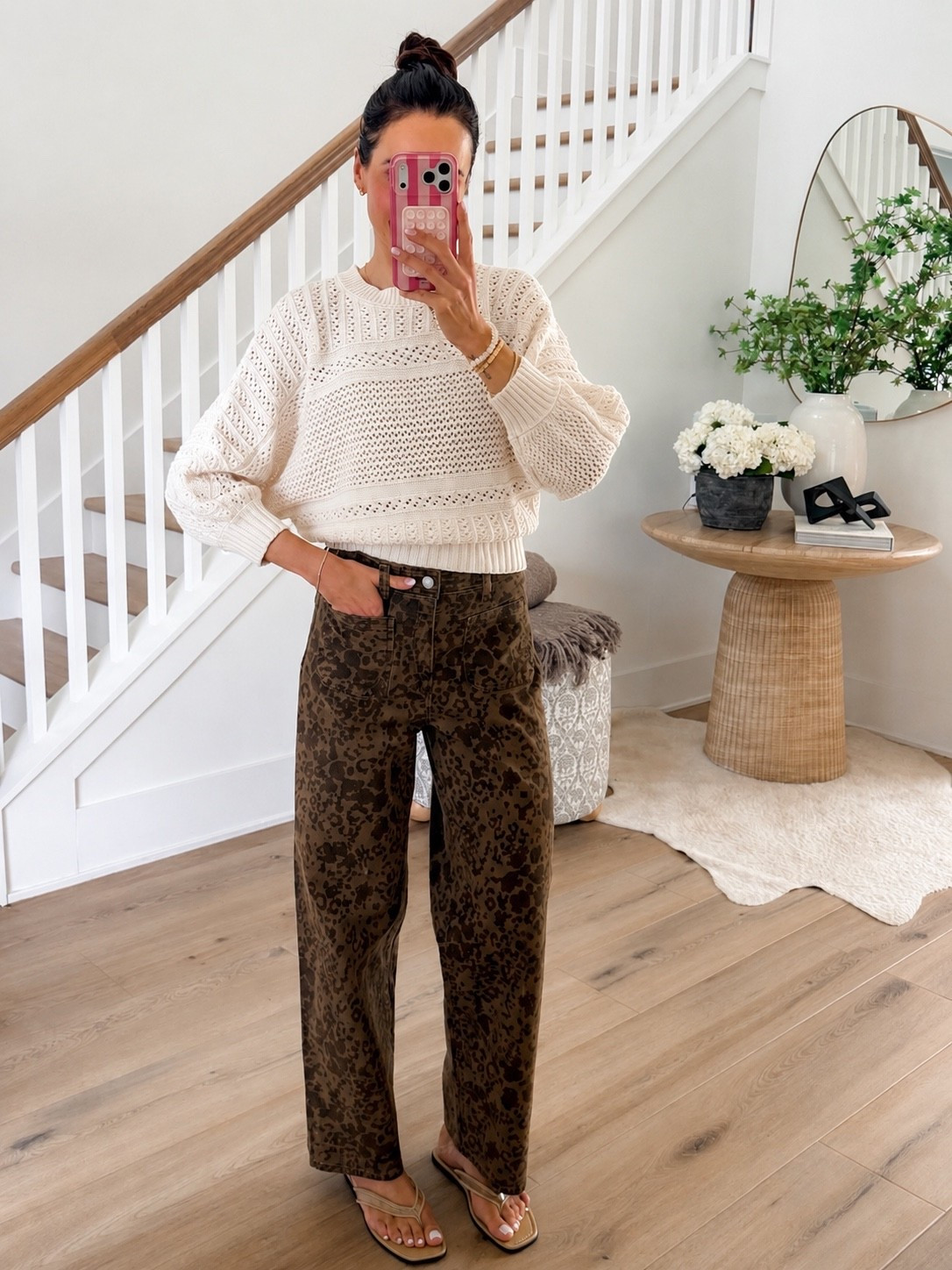 These leopard jeans might be one of my favorite denim finds for fall. The chocolate brown print feels a little more subtle than traditional leopard, and I love them paired with a simple ivory open knit sweater.

leopard jeans, printed denim, brown jeans, fall denim, open knit sweater, ivory sweater, fall outfit idea, animal print pants, casual fall outfit, fall fashion, annabrstyle

#LTKootd #LTKSeasonal #LTKOver40