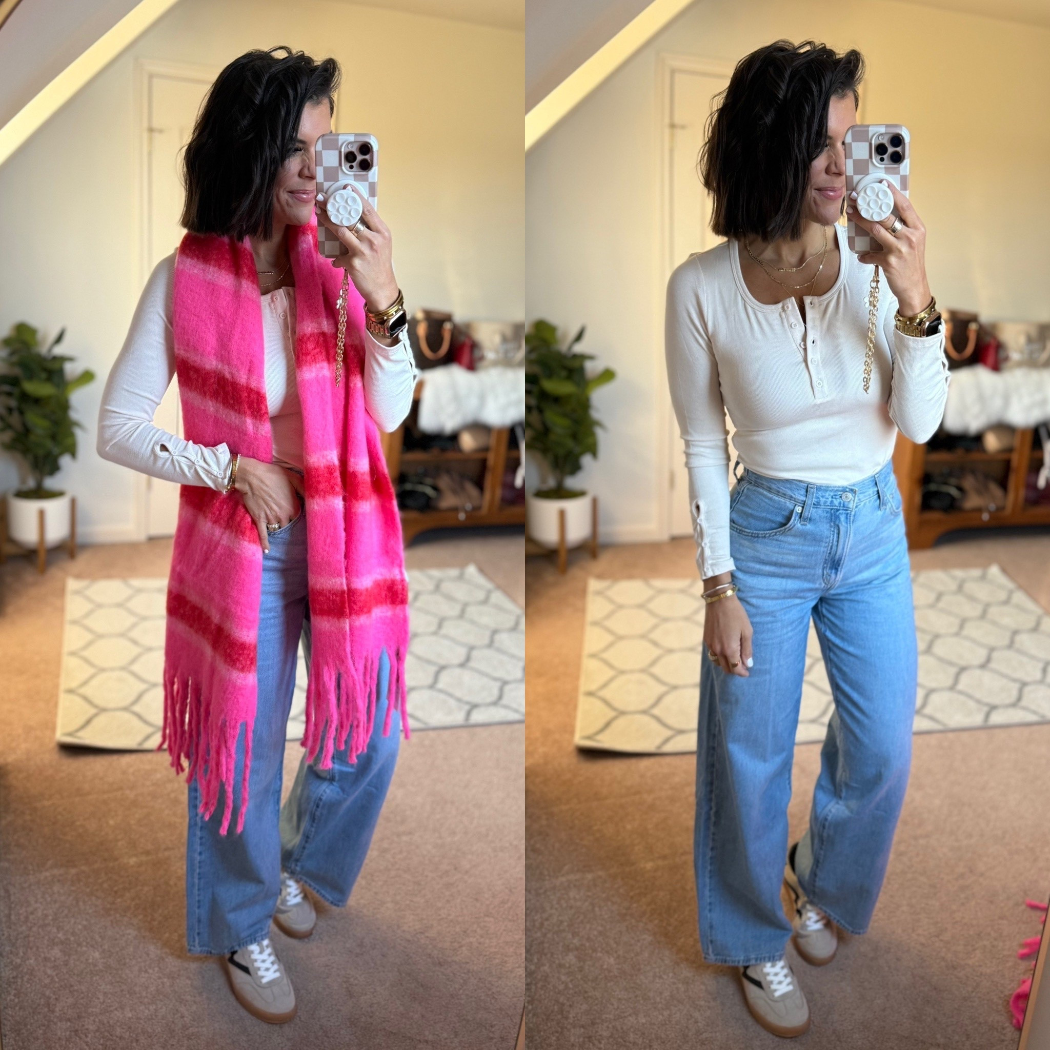 Size small in Henley size 26 in jeans sneakers fit tts

#LTKFindsUnder100 #LTKSeasonal