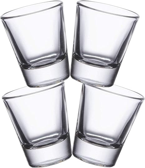 Gmark 1.5-Ounce Heavy Base Shot Glass Set, Whiskey Shot Glass 4-Pack GM2011A | Amazon (US)