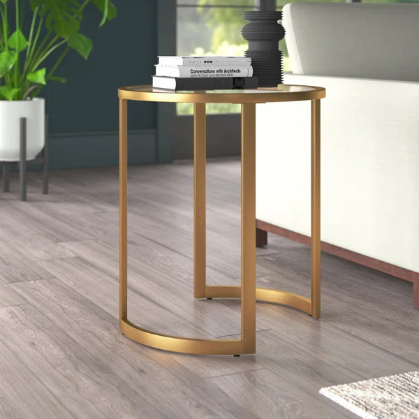 Ivalee Glass Sled End Table | Wayfair North America