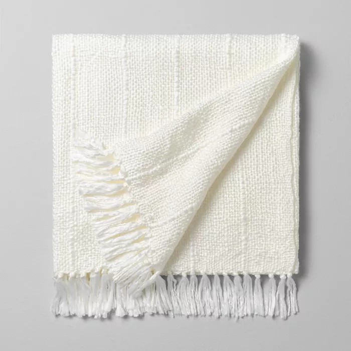 Chunky Stripe Fringe Throw Blanket - Hearth & Hand™ with Magnolia | Target
