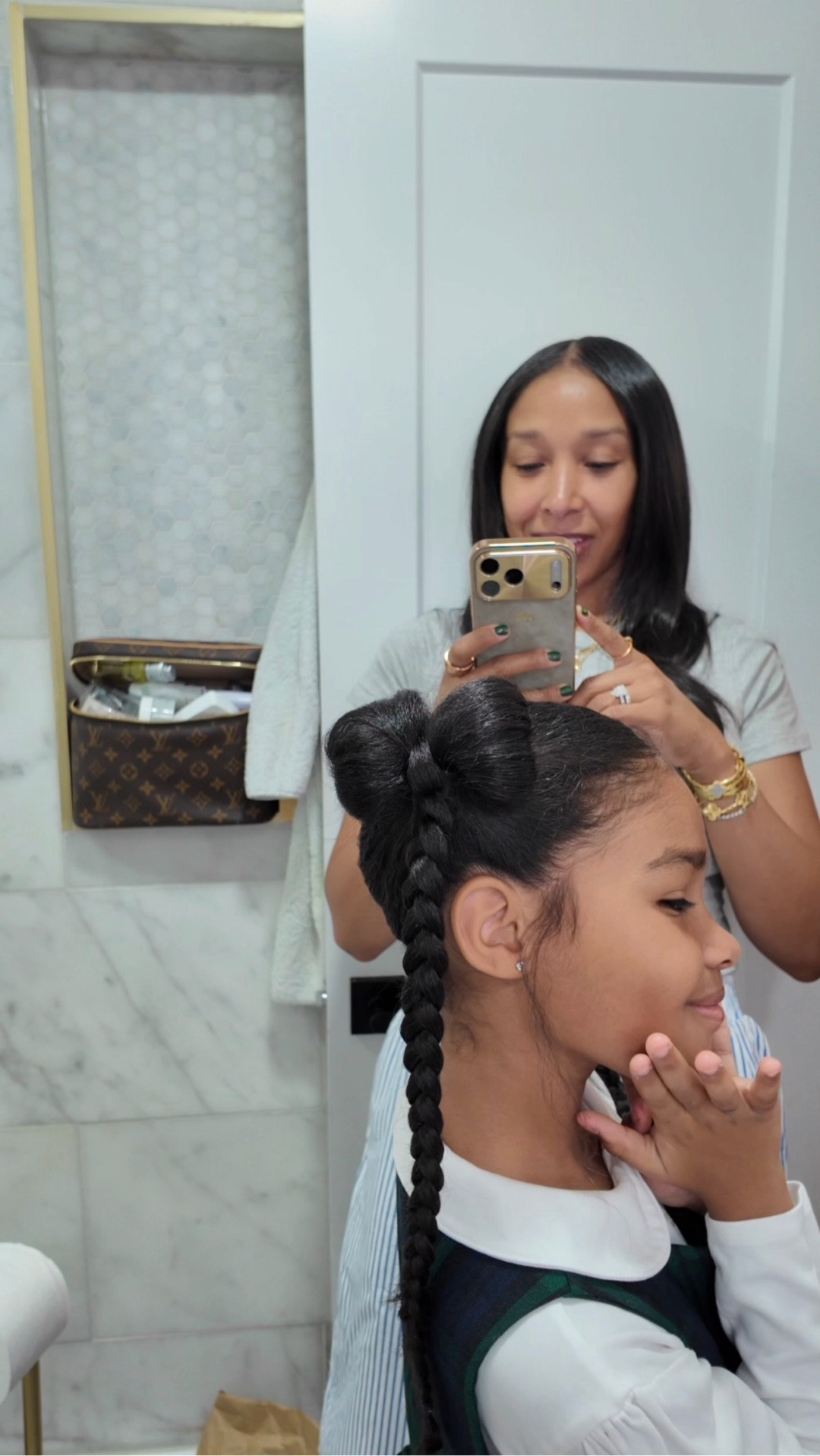 Morning hairstyles of the day. A cute Bow braid!

#LTKBeauty