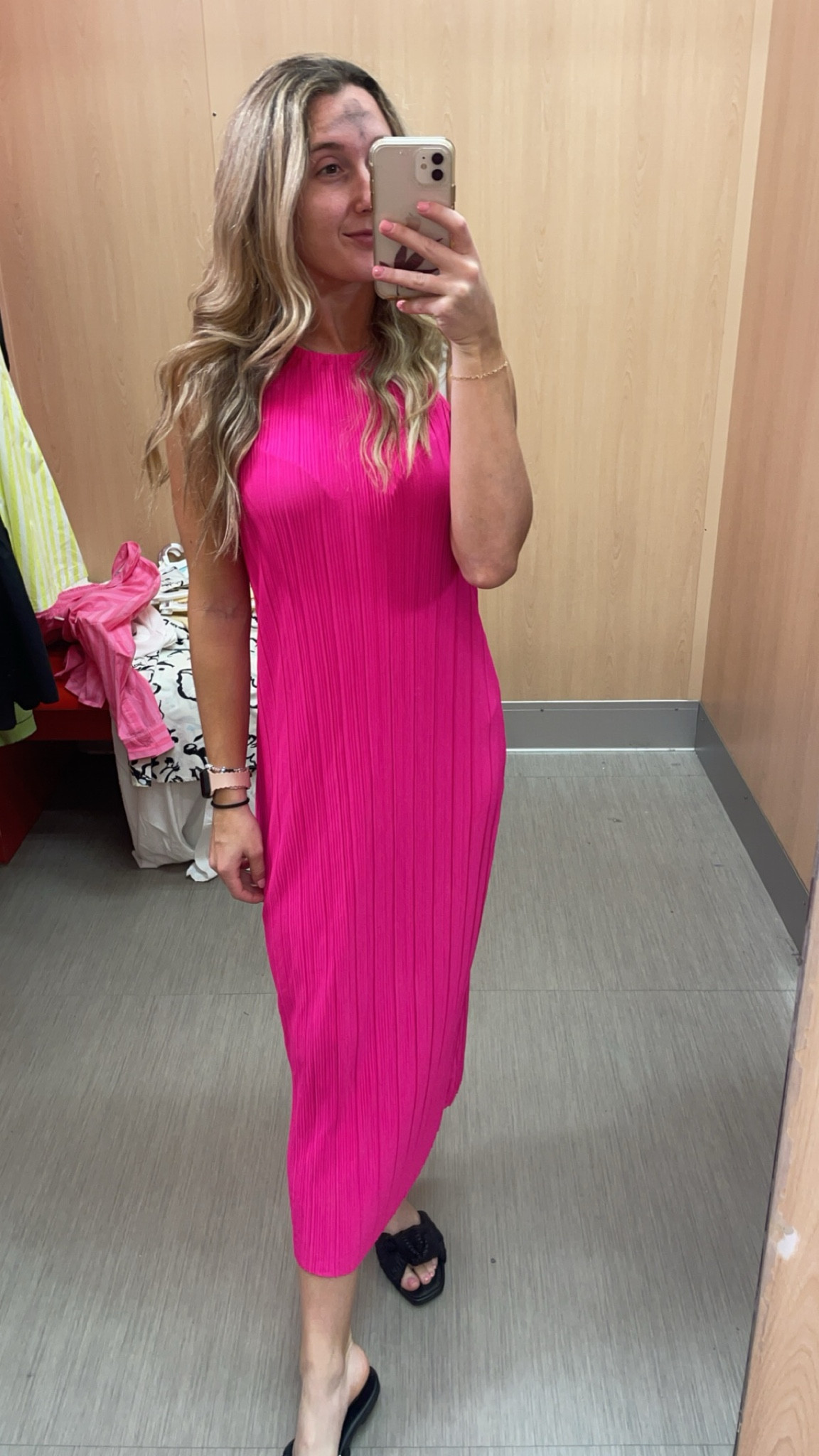 Target hot pink high neck long dress size smalll

#LTKworkwear #LTKstyletip